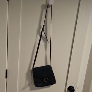 Elegant Made In ITALY Navy Crossbody Bag